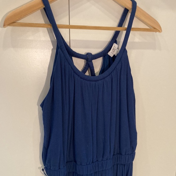 Ann Taylor Loft blue jumpsuit petite xs - Picture 2 of 15